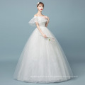 HQ200 Sexy Off Shoulder Appliqued Girls Wedding Dress Plus size custom make Long Full Lace Wedding Dress Bridal Gown